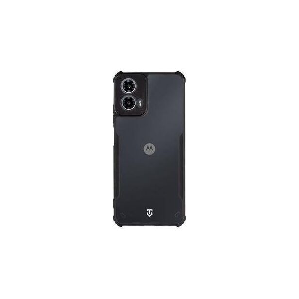 Tactical Tactical Quantum Stealth Cover for Motorola G34 Clear/Black standard