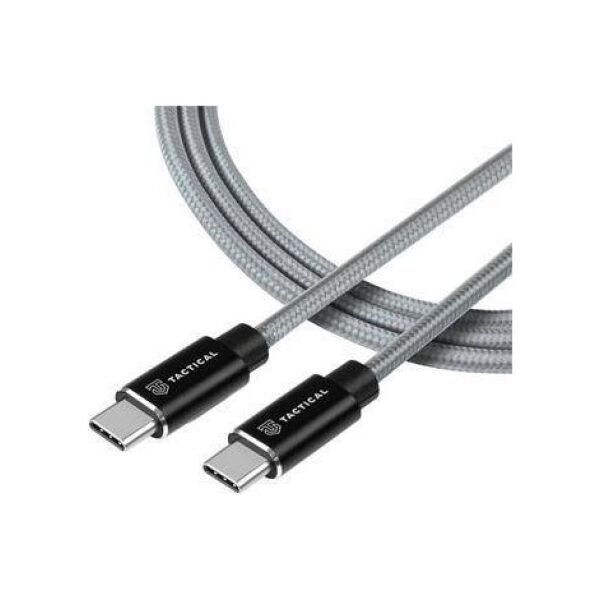 Kabel USB Tactical USB-C - USB-C 2 m Szary