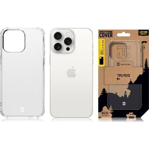 Tactical Tactical TPU Plyo Cover for Apple iPhone 15 Pro Transparent standard