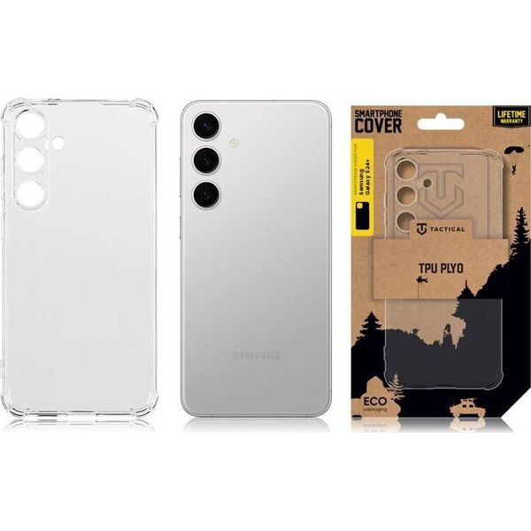 Tactical Tactical TPU Plyo Cover for Samsung Galaxy S24+ Transparent standard