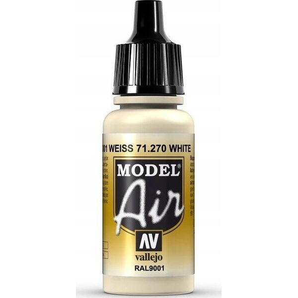 Vallejo Vallejo: 71.270 - Model Air - White RAL9001 (17 ml)