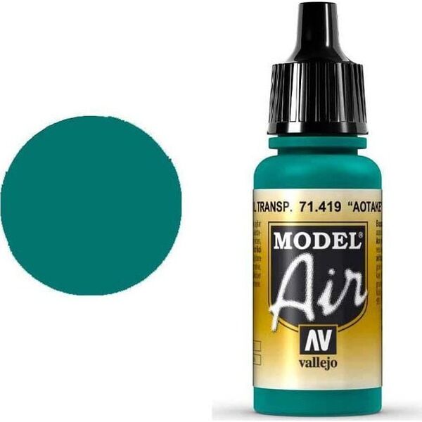 Vallejo Vallejo: 71.419 - Model Air - Aotake' Translucent Blue (17 ml)