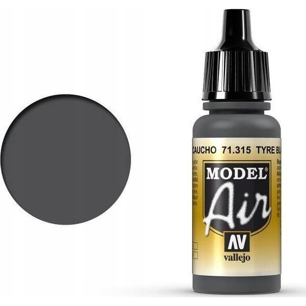 Vallejo Vallejo: 71.315 - Model Air - Tyre Black (17 ml)