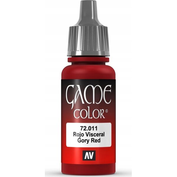 Vallejo Vallejo: 72.011 - Game Color - Gory Red (18 ml)