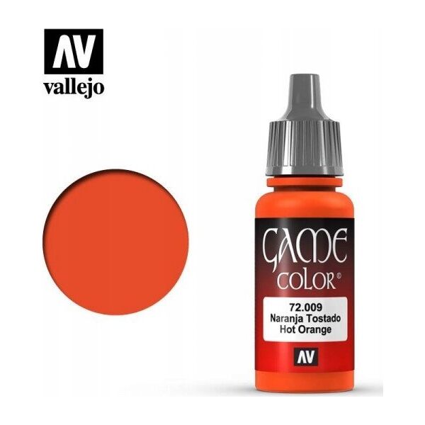 Vallejo Vallejo: 72.009 - Game Color - Hot Orange (18 ml)