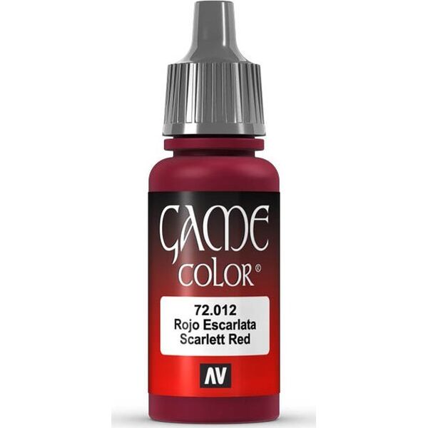 Vallejo Vallejo: 72.012 - Game Color - Scarlet Red (18 ml)