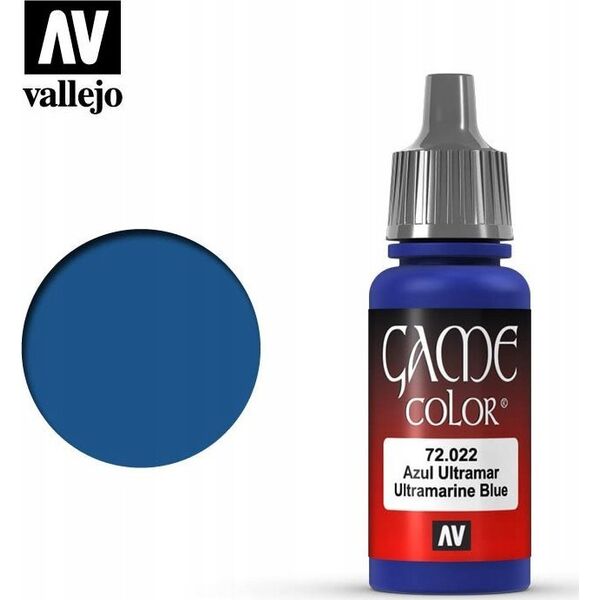 Vallejo Vallejo: 72.022 - Game Color - Ultramarine Blue (18 ml)