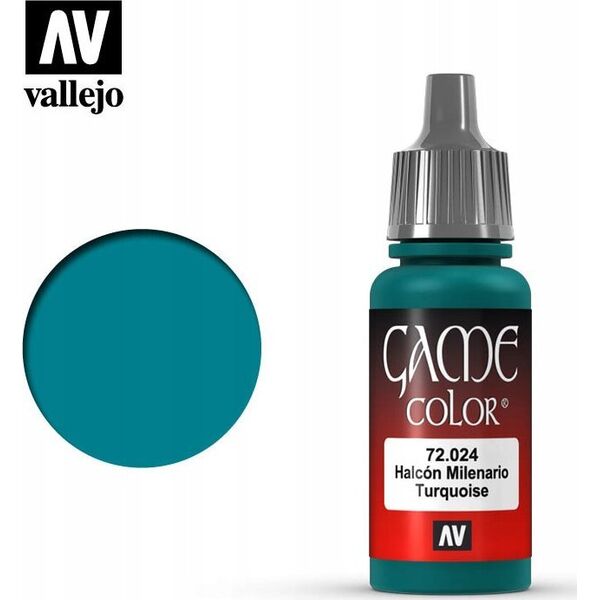 Vallejo Vallejo: 72.024 - Game Color - Turquoise (18 ml)