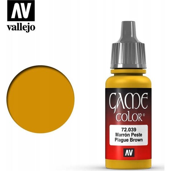 Vallejo Vallejo: 72.039 - Game Color - Plague Brown (18 ml)