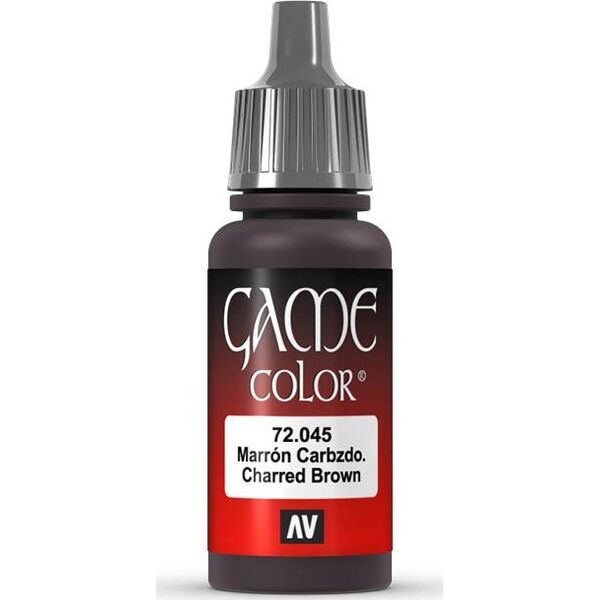Vallejo Vallejo: 72.045 - Game Color - Charred Brown (18 ml)
