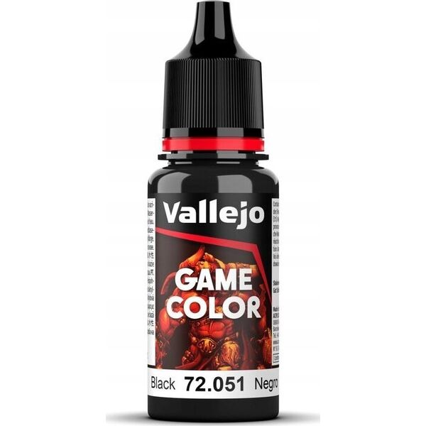 Vallejo Vallejo: 72.051 - Game Color - Black (18 ml)