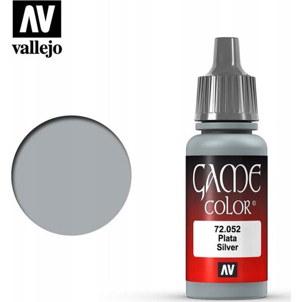 Vallejo Vallejo: 72.052 - Game Color - Metallic - Silver (18 ml)