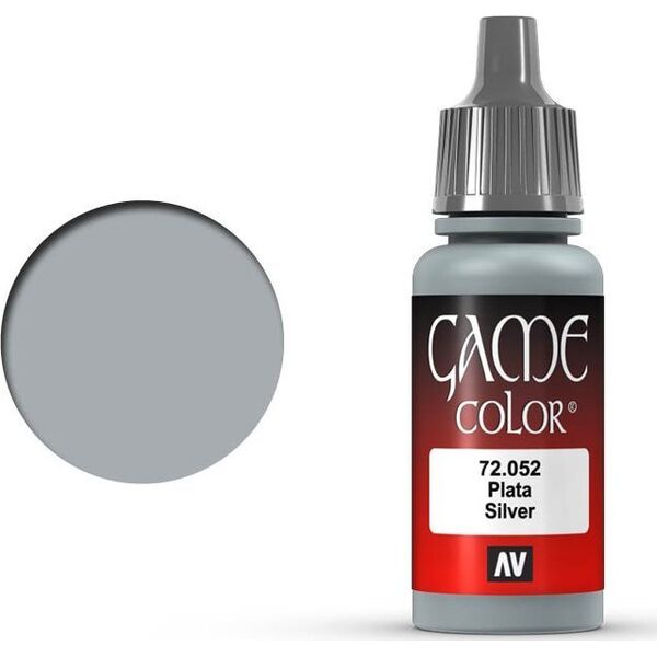 Vallejo Vallejo: 72.052 - Game Color - Metallic - Silver (18 ml)