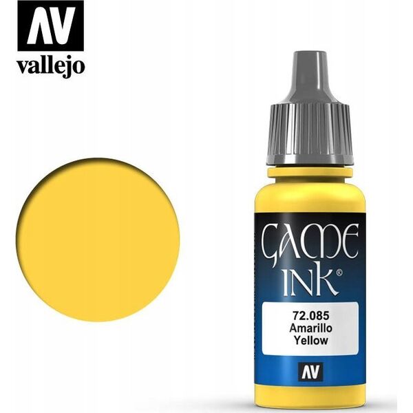 Vallejo Vallejo: 72.085 - Game Color - Ink - Yellow (18 ml)
