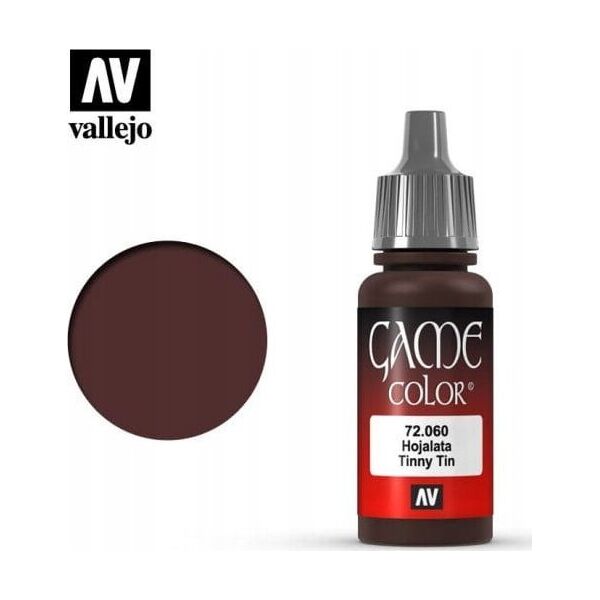 Vallejo Vallejo: 72.060 - Game Color - Metallic - Tinny Tin (18 ml)