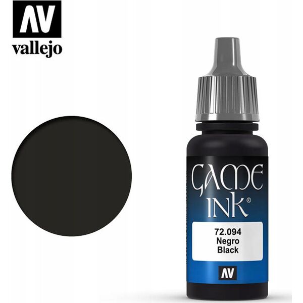 Vallejo Vallejo: 72.094 - Game Color - Ink - Black (18 ml)