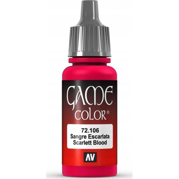 Vallejo Vallejo: 72.106 - Game Color - Scarlet Blood (18 ml)