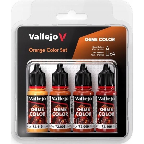 Vallejo Vallejo: 72.381 - Game Color - Orange Color Set 4 x (18 ml)