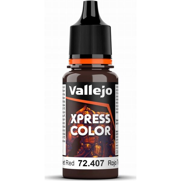 Vallejo Vallejo: 72.407 - Xpress Color - Velvet Red (18 ml)