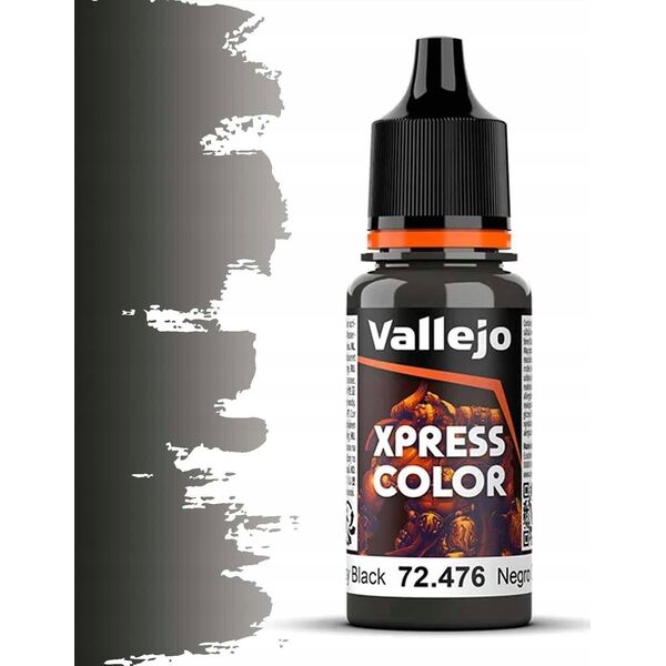 Vallejo Vallejo: 72.476 - Xpress Color - Greasy Black (18 ml)