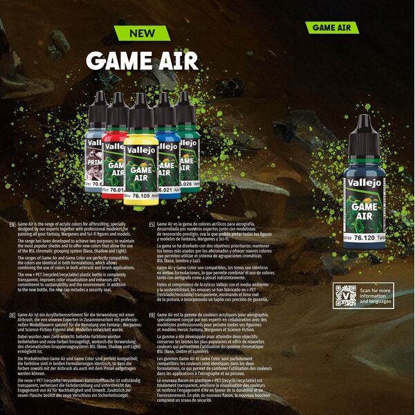 Vallejo Vallejo: 76.023 - Game Air - Electric Blue (18 ml)