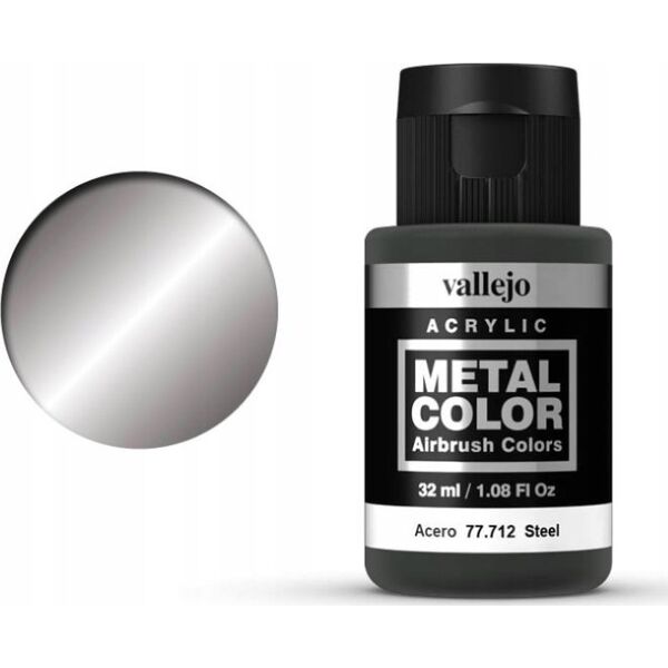 Vallejo Vallejo: 77.712 - Metal Color - Steel (32 ml)