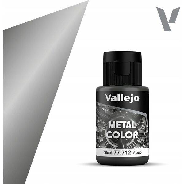 Vallejo Vallejo: 77.712 - Metal Color - Steel (32 ml)