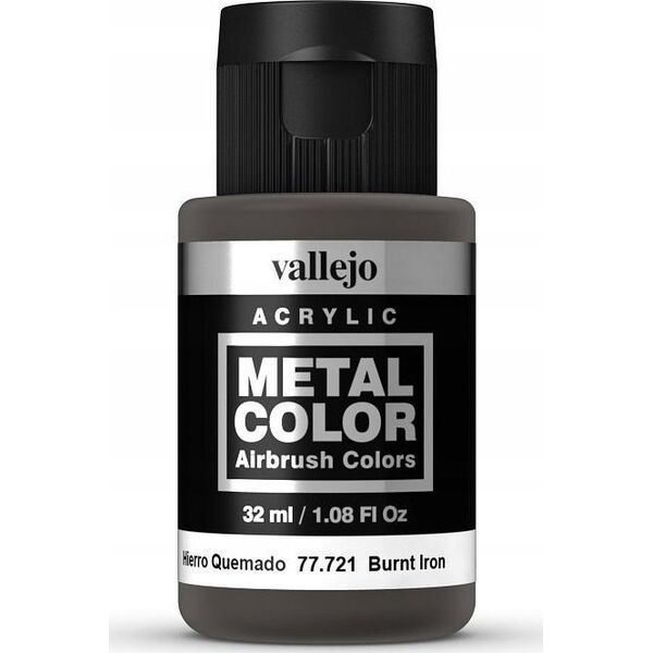 Vallejo Vallejo: 77.721 - Metal Color - Burnt Iron (32 ml)