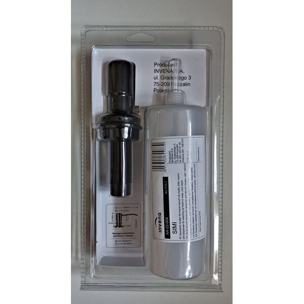 Dozownik do mydła Sourcing DISPENSER FOR LIQUID SOAP BLACK INVENA