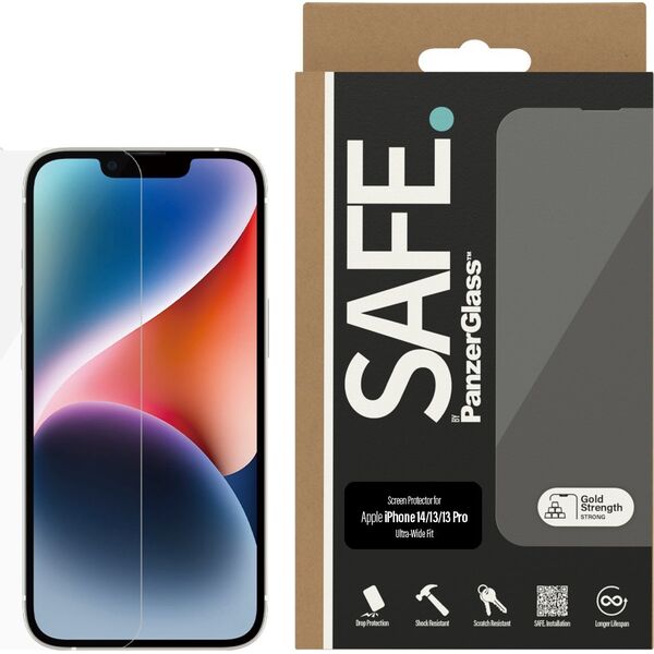 PanzerGlass SAFE. by PanzerGlass iPhone 13/13 Pro, 14 UWF