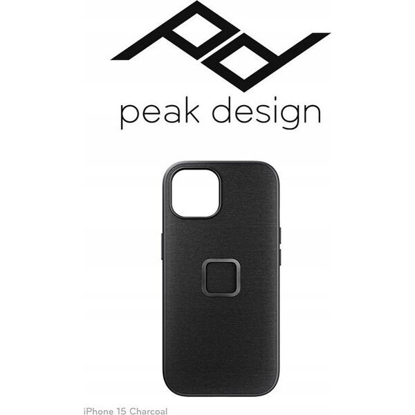 Peak Design Peak Design Mobile Etui Everyday Case Fabric iPhone 15 - Grafitowe