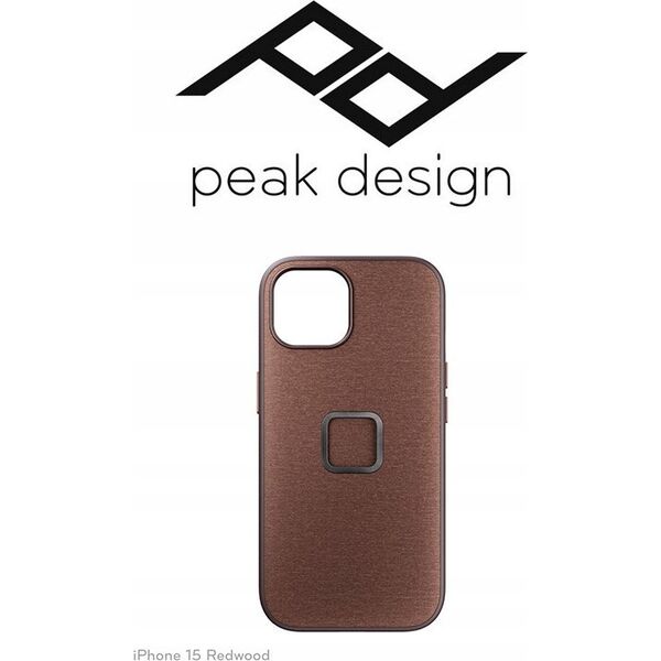 Peak Design Peak Design Mobile Etui Everyday Case Fabric iPhone 15 - Czerwone