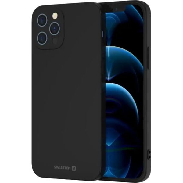Swissten Soft Joy iPhone 12/12 Pro Cover - Black