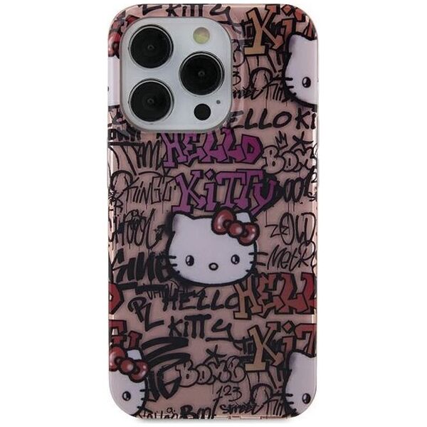 Sourcing Hello Kitty HKHCN61HDGPTP iPhone 11 / Xr 6.1" pink/pink hardcase IML Tags Graffiti