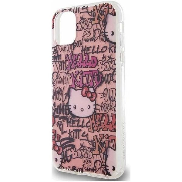 Sourcing Hello Kitty HKHCN61HDGPTP iPhone 11 / Xr 6.1" pink/pink hardcase IML Tags Graffiti