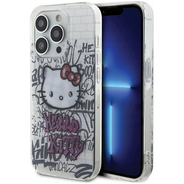 Sourcing Hello Kitty HKHCP14LHDGPHT iPhone 14 Pro 6.1" white/white hardcase IML Kitty On Bricks Graffiti