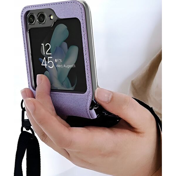Sourcing Araree case Canvas Diary Sam Z Flip5 F731 purple/purple AR10-01778C