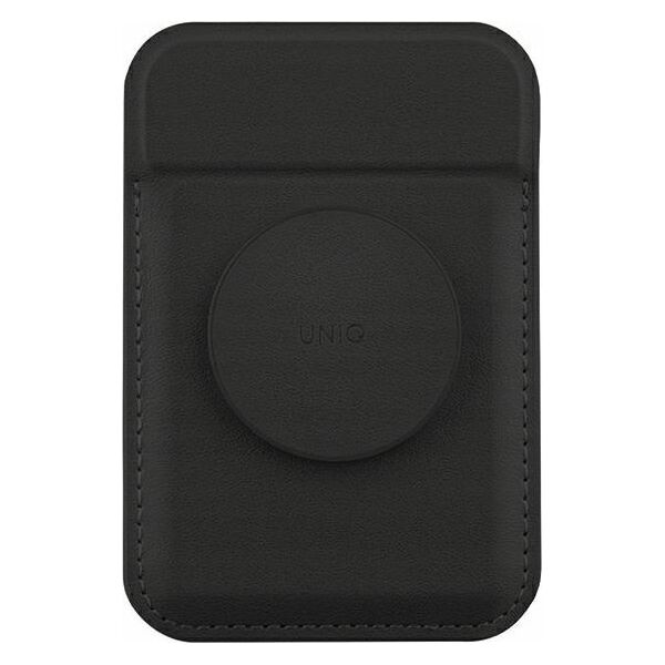 Uniq UNIQ Flixa magnetic card wallet with stand black/jet black MagSafe
