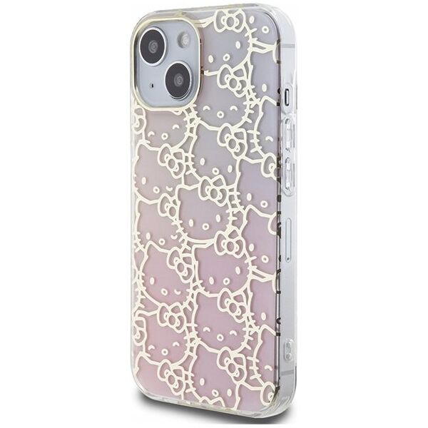 Sourcing Hello Kitty HKHCP15SHCHPEP iPhone 15 / 14 / 13 6.1" pink/pink hardcase IML Gradient Electrop Crowded Kitty Head