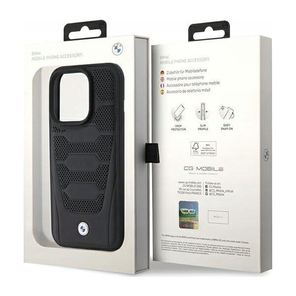 BMW BMW BMHCP15X22RPSK iPhone 15 Pro Max 6.7" black/black Leather Seats Pattern