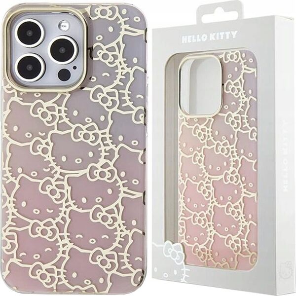 Sourcing Hello Kitty HKHCP13XHCHPEP iPhone 13 Pro Max 6.7" pink/pink hardcase IML Gradient Electrop Crowded Kitty Head