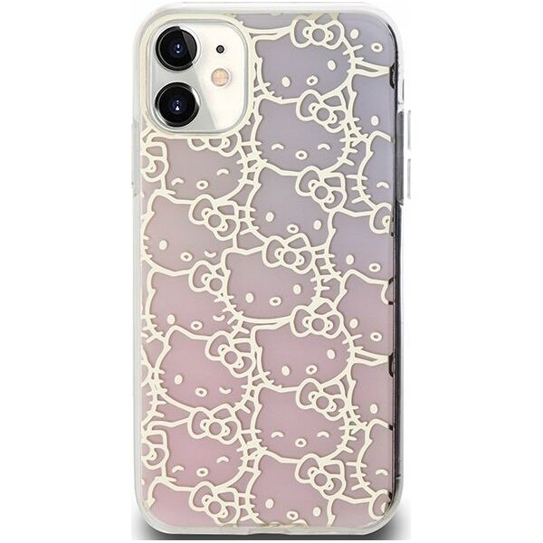 Sourcing Hello Kitty HKHCN61HCHPEP iPhone 11 / Xr 6.1" pink/pink hardcase IML Gradient Electrop Crowded Kitty Head
