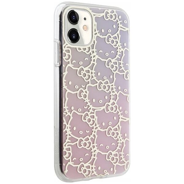 Sourcing Hello Kitty HKHCN61HCHPEP iPhone 11 / Xr 6.1" pink/pink hardcase IML Gradient Electrop Crowded Kitty Head