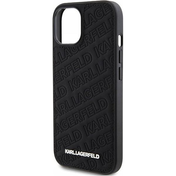 Karl Lagerfeld Oryginalne Etui KARL LAGERFELD Hardcase KLHCP15MPQKPMK do iPhone 15 Plus (Quilted Pattern  / czarny)