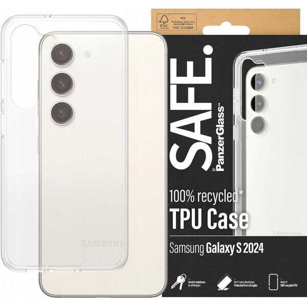 PanzerGlass SAFE. by PanzerGlass Case Samsung Galaxy S24, clear