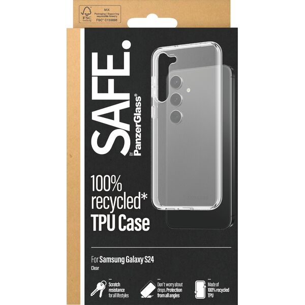 PanzerGlass SAFE. by PanzerGlass Case Samsung Galaxy S24, clear