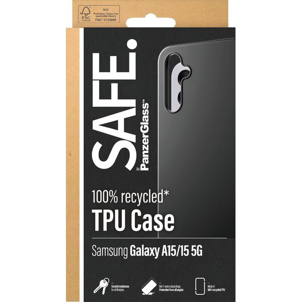 PanzerGlass SAFE. by PanzerGlass Case Samsung A15, A15 5G, Black