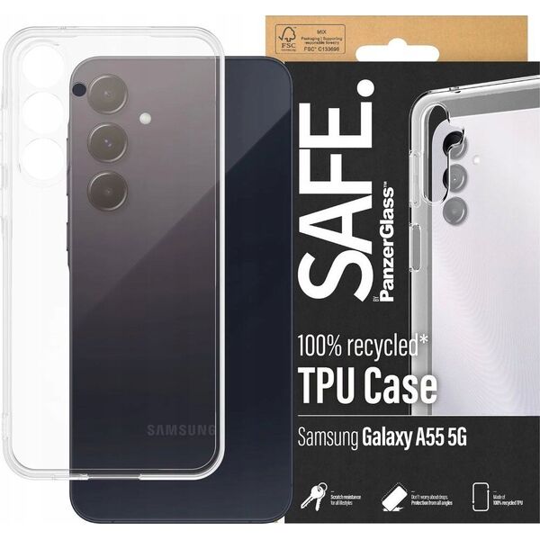 PanzerGlass SAFE. by PanzerGlass Case Samsung A55 5G, clear