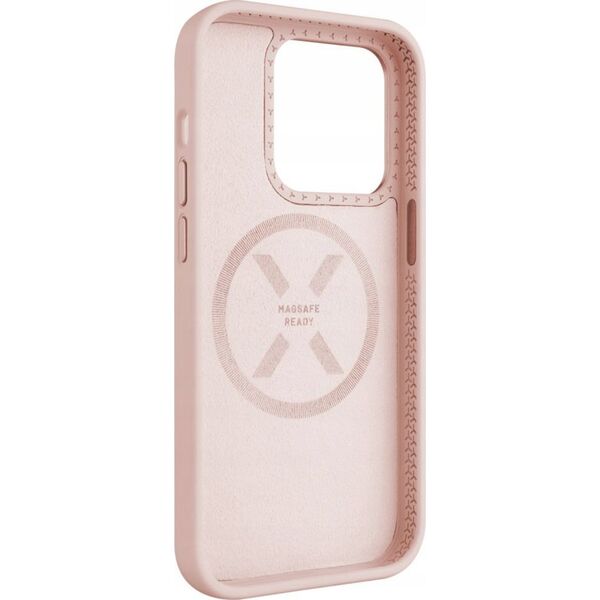 Fixed Fixed | MagFlow | Back cover | Apple | iPhone 15 | Liquid silicon | Pink