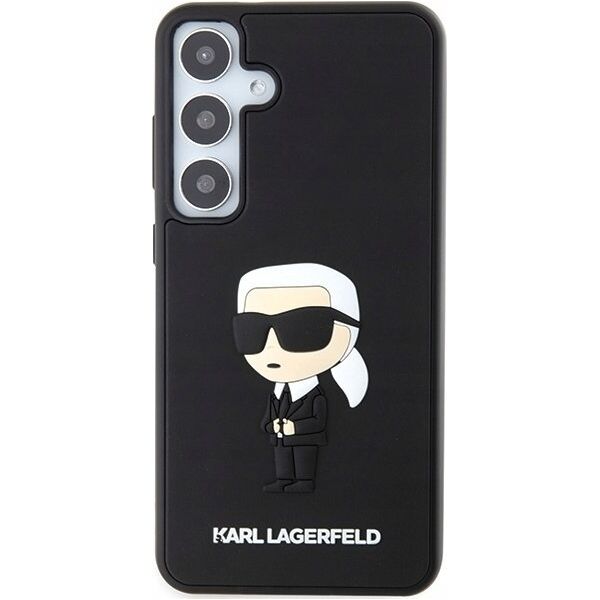 Karl Lagerfeld Karl Lagerfeld KLHCS24M3DRKINK S24+ S926 black/black hardcase 3D Rubber Ikonik